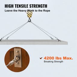 image-VEVOR Stainless Steel Cable 3/16"x 1000ft, T316 Marine Grade Deck Cable Railing, 1x19 Strands Construction Braided Aircraft Cable for Deck Rail String Lights Hanging Porch Fence DIY Baluster