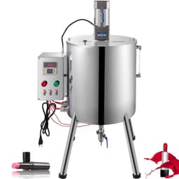 image-VEVOR Heating Mixing Filling Machine, 30L/7.9 Gal Lipstick Filling Machine, 35W Lipstick Filler, Heating and Stirring Filling Machine with Stirrer for Cosmetics, Drink, Lipstick, Wax and Nail Polish
