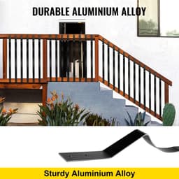 image-VEVOR Deck Balusters, 61 Pack Metal Deck Spindles, 32.25"x1" Staircase Baluster with Screws, Aluminum Alloy Deck Railing for Wood and Composite Deck,Stylish Baluster for Outdoor Stair Deck Porch