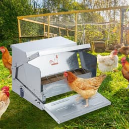 image-VEVOR Automatic Chicken Feeder - 25 lbs Galvanized Steel