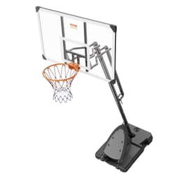 image-VEVOR Basketball Hoop, 7.6-10 ft Adjustable Height Portable Backboard System, 54 inch Basketball Hoop & Goal, Kids & Adults Basketball Set with Wheels, Stand, and Fillable Base, for Outdoor/Indoor