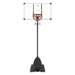 image-VEVOR Basketball Hoop, 7.6-10 ft Adjustable Height Portable Backboard System, 54 inch Basketball Hoop & Goal, Kids & Adults Basketball Set with Wheels, Stand, and Fillable Base, for Outdoor/Indoor