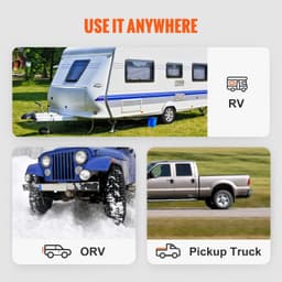 image-VEVOR Universal Tow Bar - 5500 lbs Capacity with Chains 2" Coupler