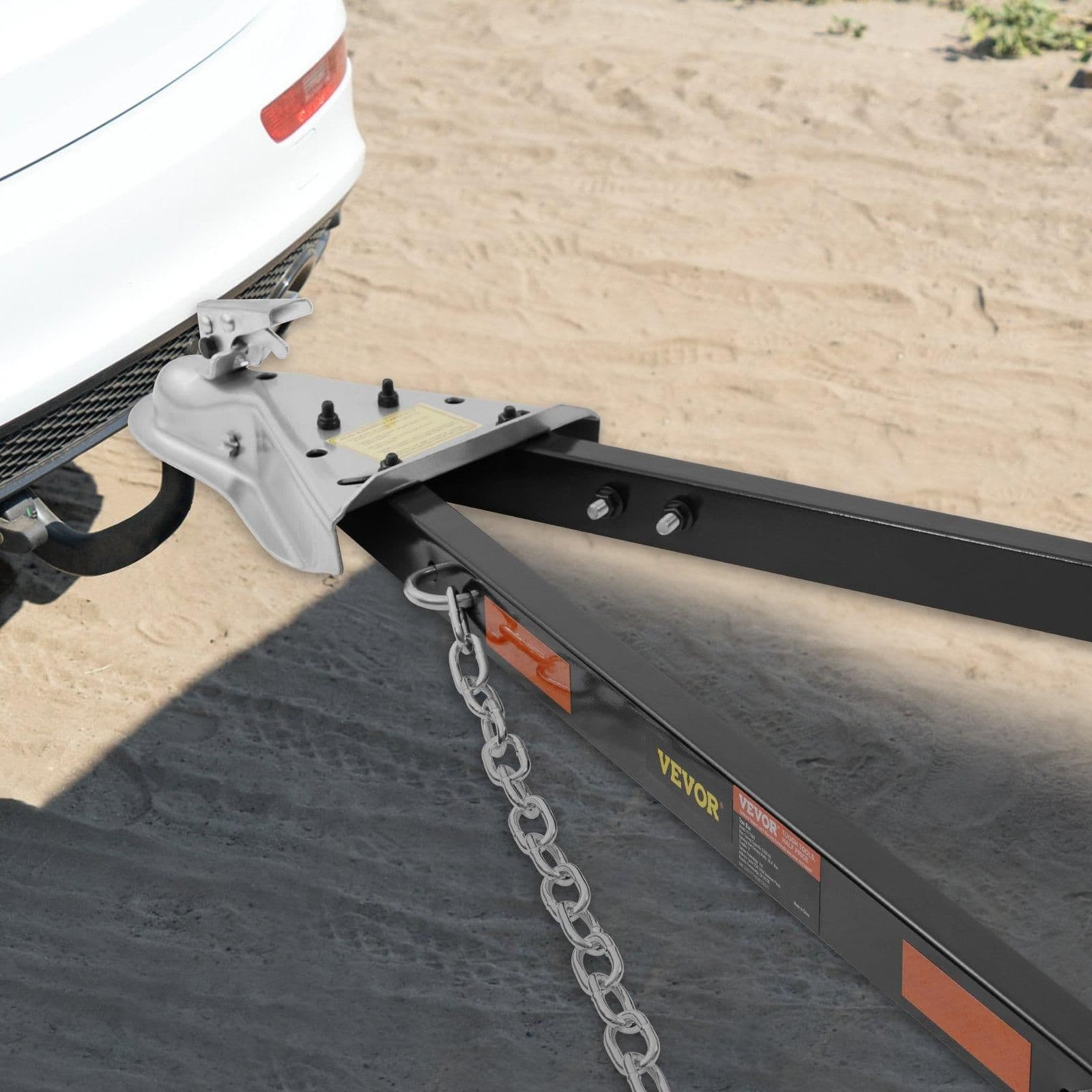 image-VEVOR Universal Tow Bar - 5500 lbs Capacity with Chains 2" Coupler