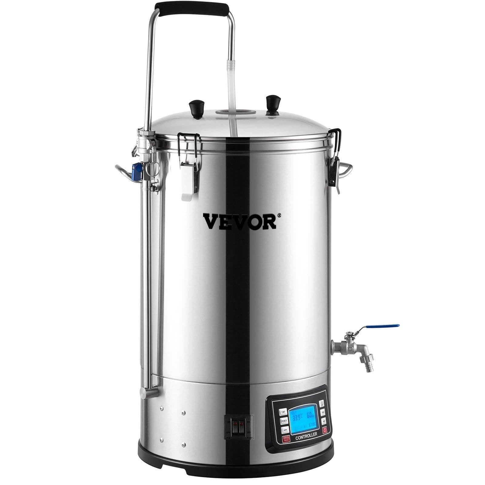 image-VEVOR Electric Brewing System - 9.2 Gal All-in-One Beer Brewer