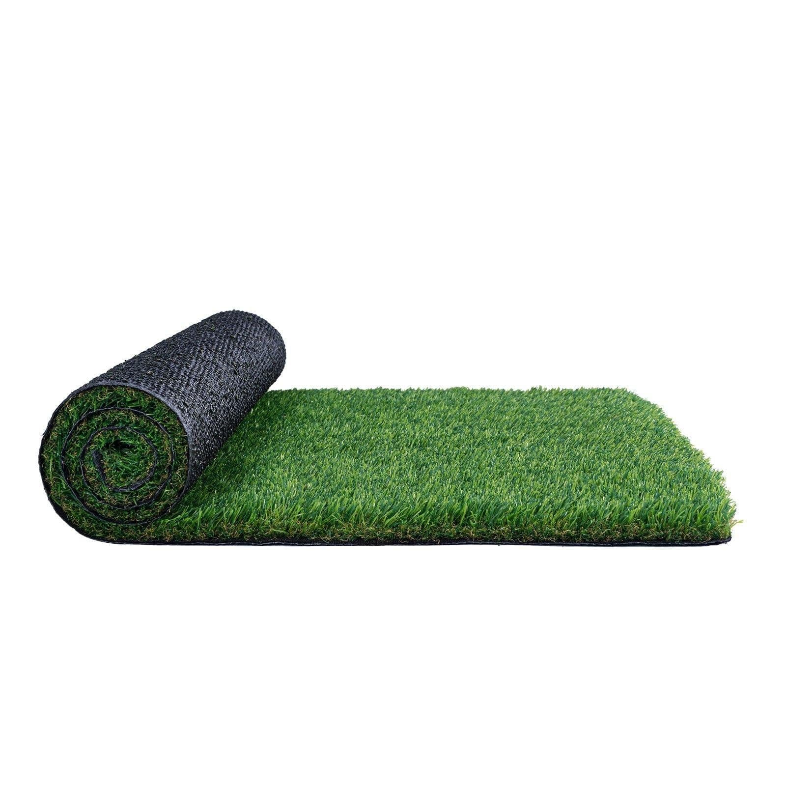 image-VEVOR Artifical Grass, 4 x 6 ft Rug Green Turf, 1.38"Fake Door Mat Outdoor Patio Lawn Decoration, Easy to Clean with Drainage Holes, Perfect For Multi-Purpose Home Indoor Entryway Scraper Dog Mats