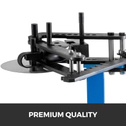 image-VEVOR Tube Bender Max Bending Degree 240°,Heavy Duty Metal Pipe and Tube Notcher With 3 Dies,Tube Pedestal Bender 0 up to 240 Degree,Metal Working Tools and Equipment Overall height 45"