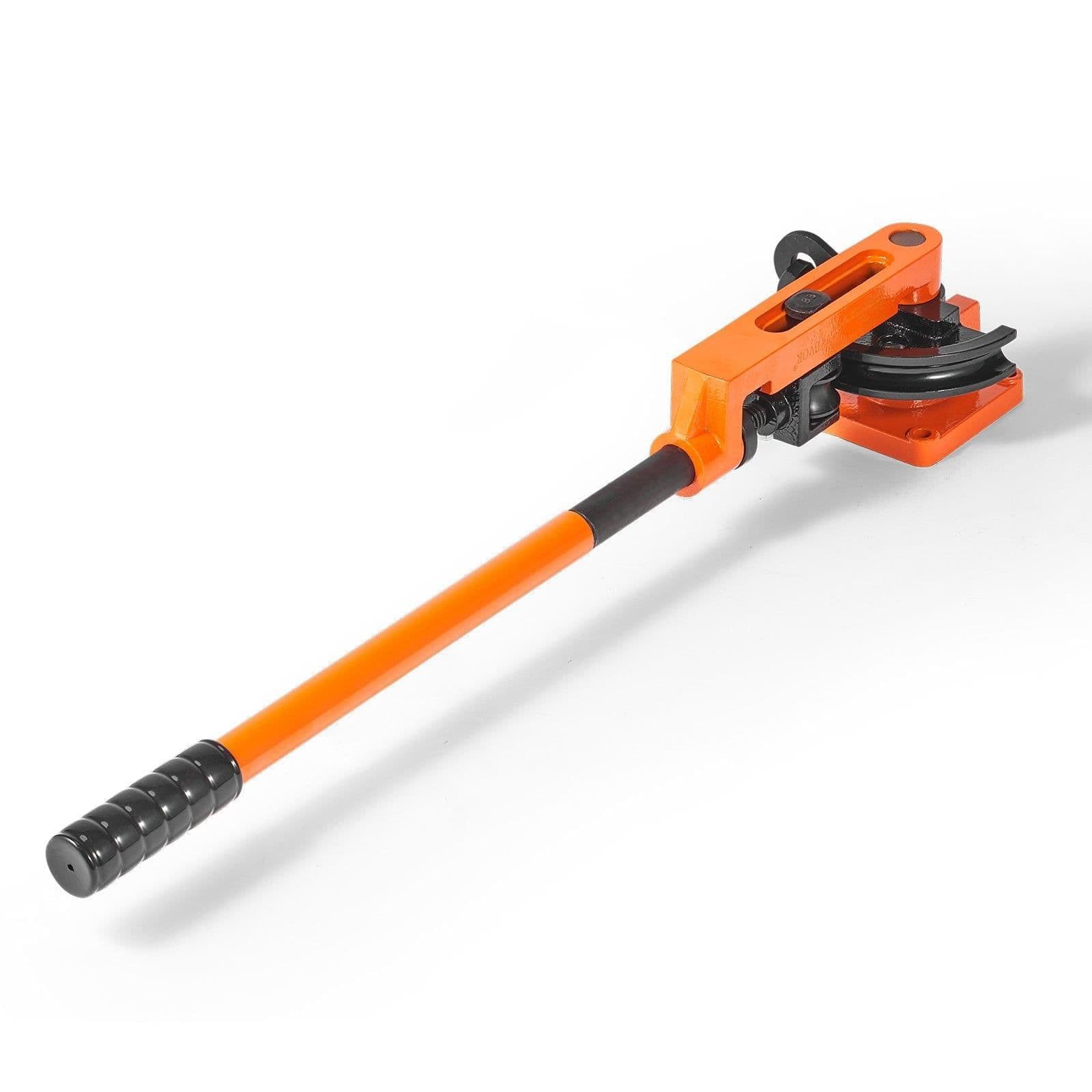 image-VEVOR Pipe Tube Bender, 3/8" to 1" OD Manual Pipe Tube Bender with 7 Bending Dies, 180° Copper Aluminum Pipes Bending Tools for HVAC Air Conditioning Refrigerator Auto Repair