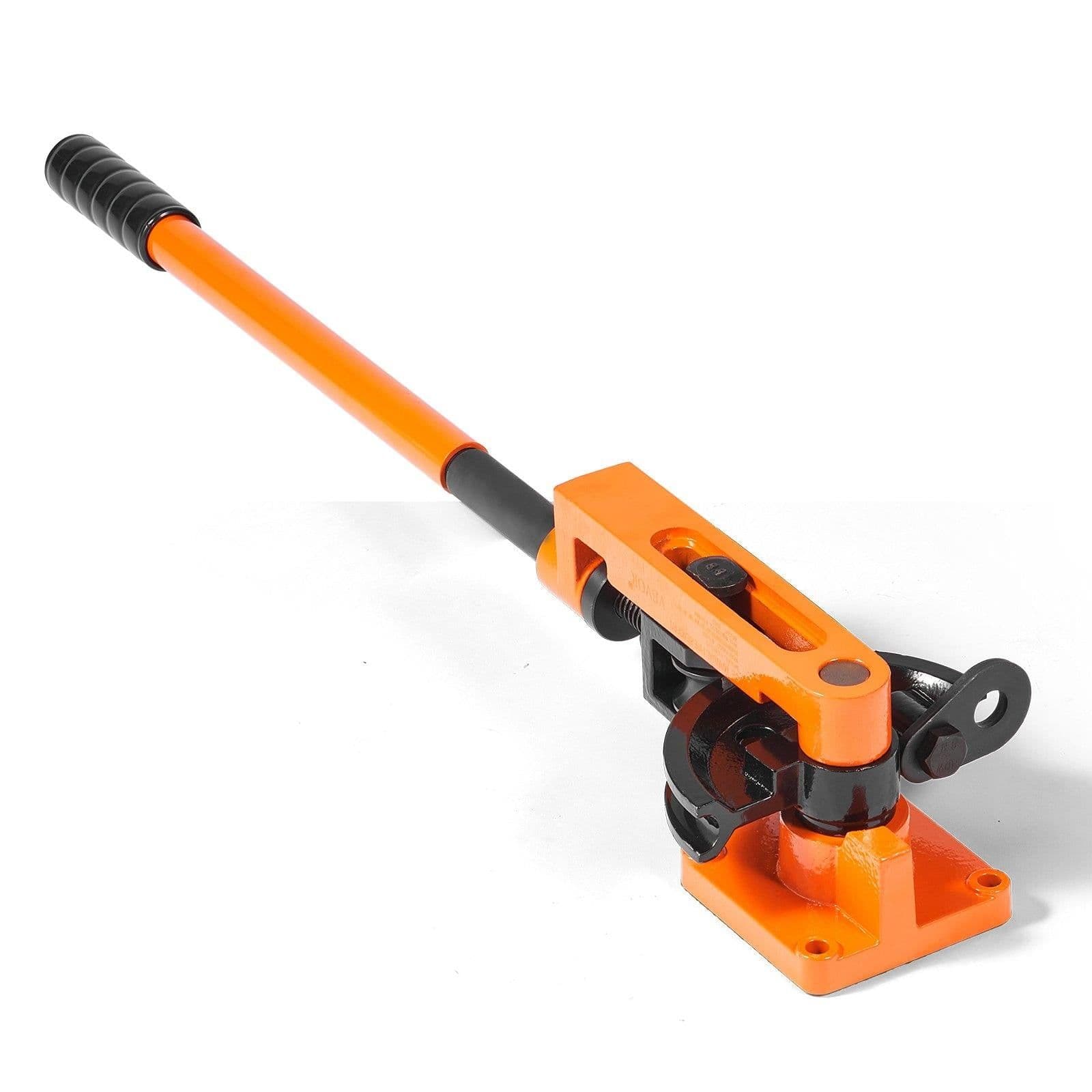 image-VEVOR Pipe Tube Bender, 3/8" to 1" OD Manual Pipe Tube Bender with 7 Bending Dies, 180° Copper Aluminum Pipes Bending Tools for HVAC Air Conditioning Refrigerator Auto Repair
