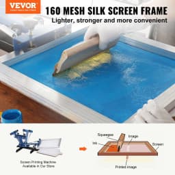 image-VEVOR Screen Printing Kit, 6 Pieces Aluminum Silk Screen Printing Frames, 18x20inch Silk Screen Printing Frame with 160 Count Mesh, High Tension Nylon Mesh and Sealing Tape for T-shirts DIY Printing