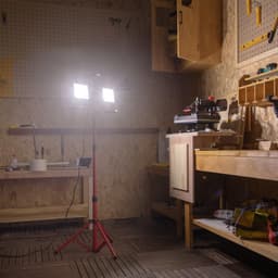 image-VEVOR LED Work Light with Stand, 2PCS 10000 Lumen Dual-head LED Work Light with 27.6"-68.1" Adjustable and Foldable Tripod Stand, IP65 Waterproofed LED Tripod Work Light, with 5000 K Color Temperatu