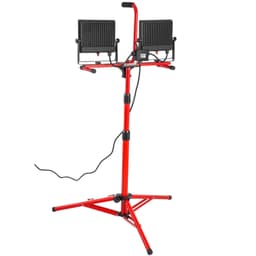 image-VEVOR LED Work Light with Stand, 2PCS 10000 Lumen Dual-head LED Work Light with 27.6"-68.1" Adjustable and Foldable Tripod Stand, IP65 Waterproofed LED Tripod Work Light, with 5000 K Color Temperatu