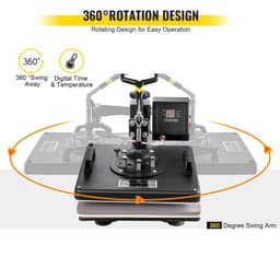 image-VEVOR 8-in-1 Heat Press 15"x15" & 53" Vinyl Cutter Plotter Bundle