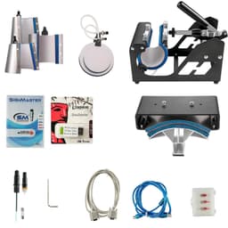 image-VEVOR 8-in-1 Heat Press 15"x15" & 53" Vinyl Cutter Plotter Bundle