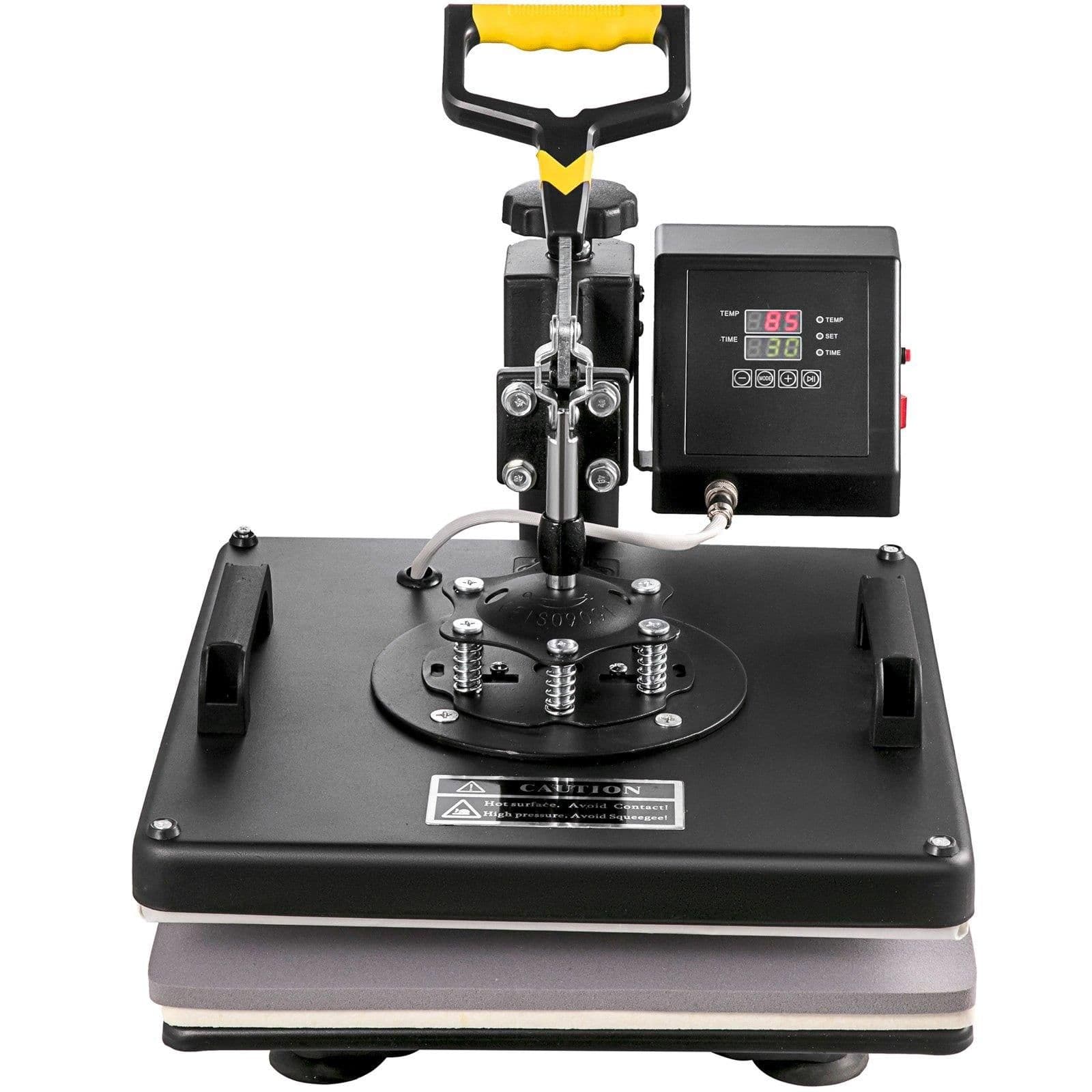 image-VEVOR 8-in-1 Heat Press 15"x15" & 53" Vinyl Cutter Plotter Bundle