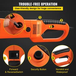 image-VEVOR Electric Pipe Threader, 2300W Pipe Threading Machine with 6 Dies 1/2"-2", 110V Hand-held Pipe Threader Machine with Copper Motor, Portable Electric Pipe Threading Kit with Carrying Case