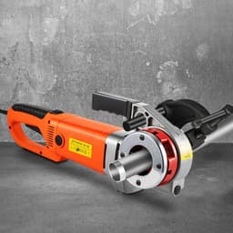 image-VEVOR Electric Pipe Threader, 2300W Pipe Threading Machine with 6 Dies 1/2"-2", 110V Hand-held Pipe Threader Machine with Copper Motor, Portable Electric Pipe Threading Kit with Carrying Case