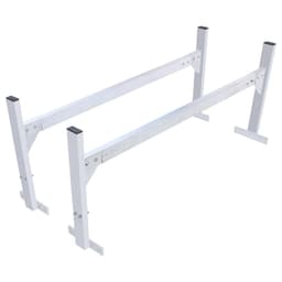 image-VEVOR Van Roof Ladder Rack, 2 Bars Aluminum Alloy Roof Ladder Racks, 400 LBS Capacity Rain-Gutter Van Roof Rack, Adjustable Length 51.2" to 81.1", Van Ladder Rack for Van, Cargo, Trailer