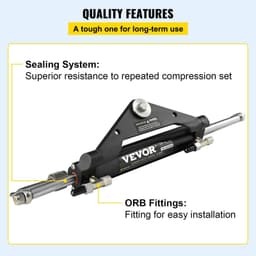 image-VEVOR Hydraulic Steering Cylinder HC4645H Front Mount Hydraulic Outboard Marine Steering Cylinder Suit for Up to 150HP Boats Steering