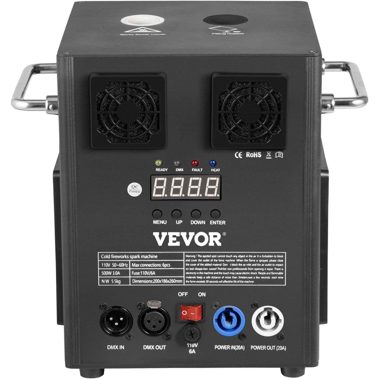 image-VEVOR Stage Equipment Special Effect Machine, 500W 4pcs Stage Effect Machine with Wireless Remote Control, Smart DMX Control Stage Equipment Showing Machine for Wedding, Musical Show