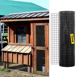 image-VEVOR Hardware Cloth, 24" x 100' & 1"x1" Mesh Size, Galvanized Steel Vinyl Coated 16 Gauge Chicken Wire Fencing with A Cutting Plier & A Pair of Fabric Gloves, for Garden Fencing & Pet Enclosures,