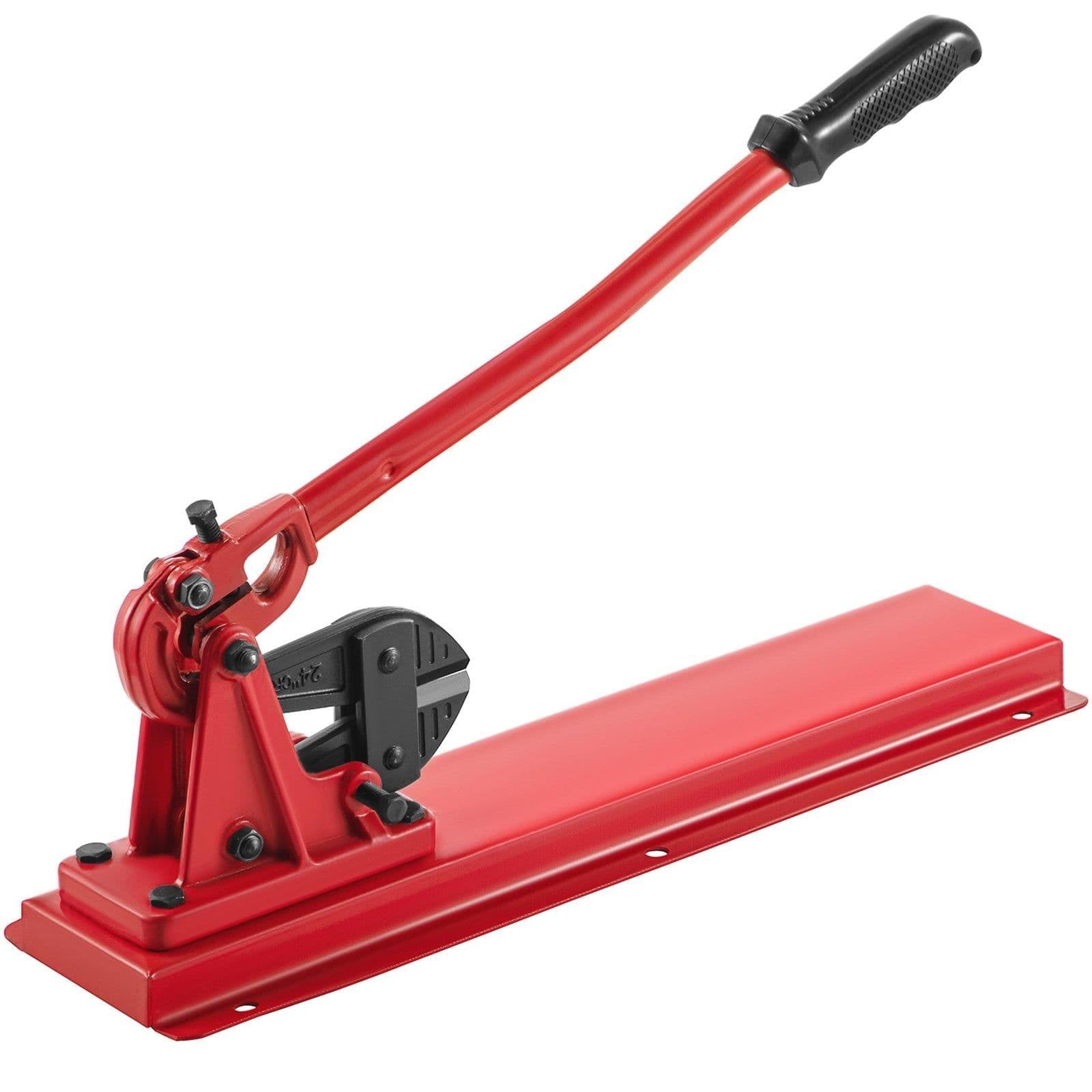 image-VEVOR Bench Swager Tool 24" Wire Rope Swaging Tool with Crimper Cable Bolt Cutter Head Bench Crimper 1/16"-3/16" Aluminum/Copper Sleeves Bench Cable Alloy Steel Crimper Swager for1/2" Wire Rope Fe