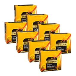 image-Twinings English Breakfast Black Tea Bags Individually Enveloped Tagged Sachet