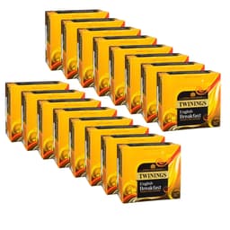 image-Twinings English Breakfast Black Tea Bags Individually Enveloped Tagged Sachet