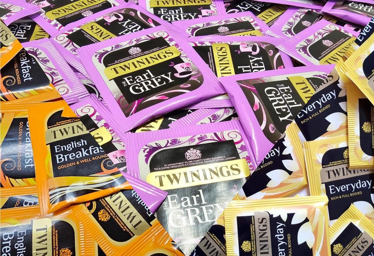 image-Twinings English Breakfast/Earl Grey/Everyday Mix Black Tea Envelopes Bags