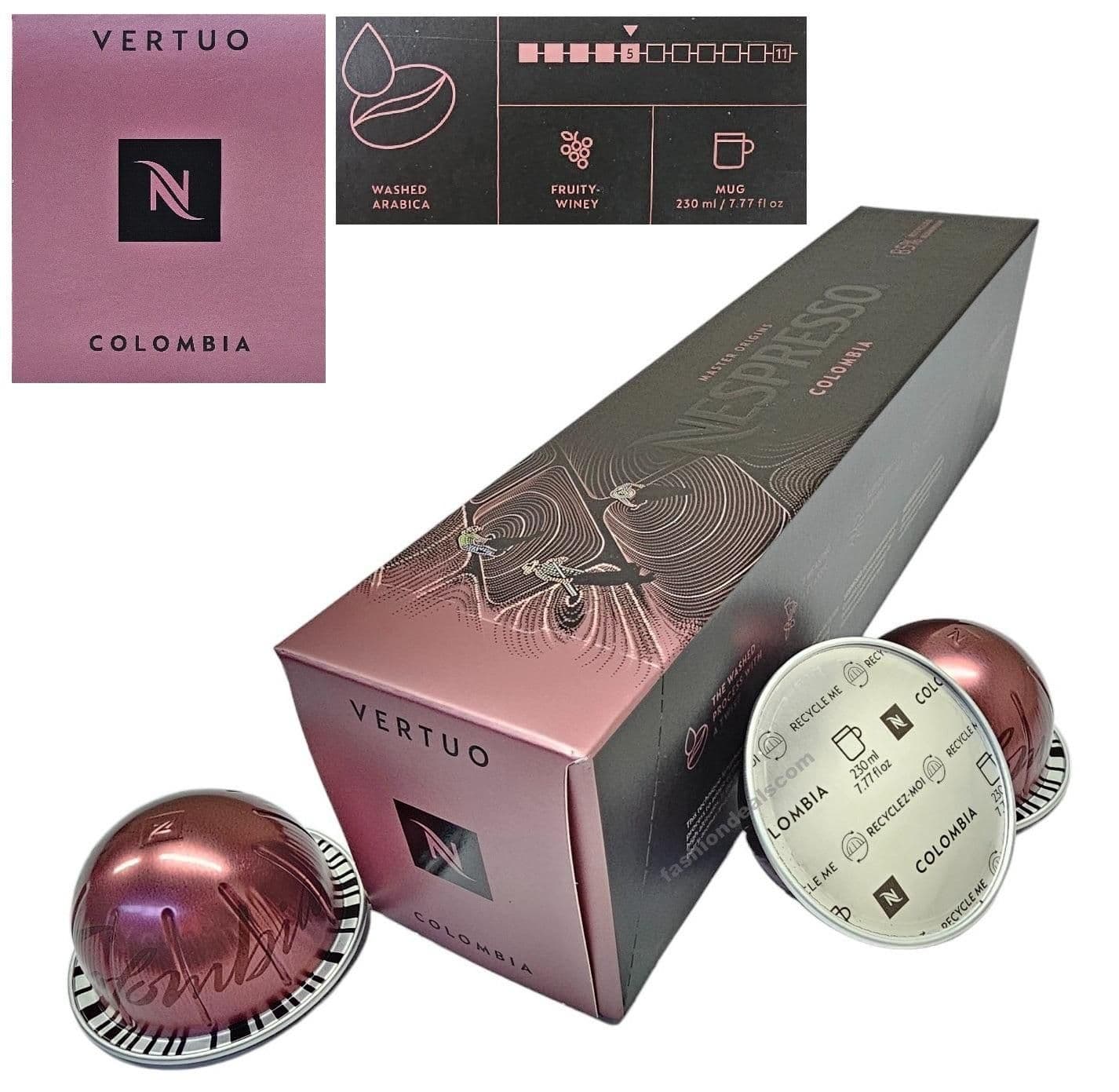 image-Nespresso VERTUO Coffee Machine Capsules Pods Sleeve Full Flavour List Save Bulk