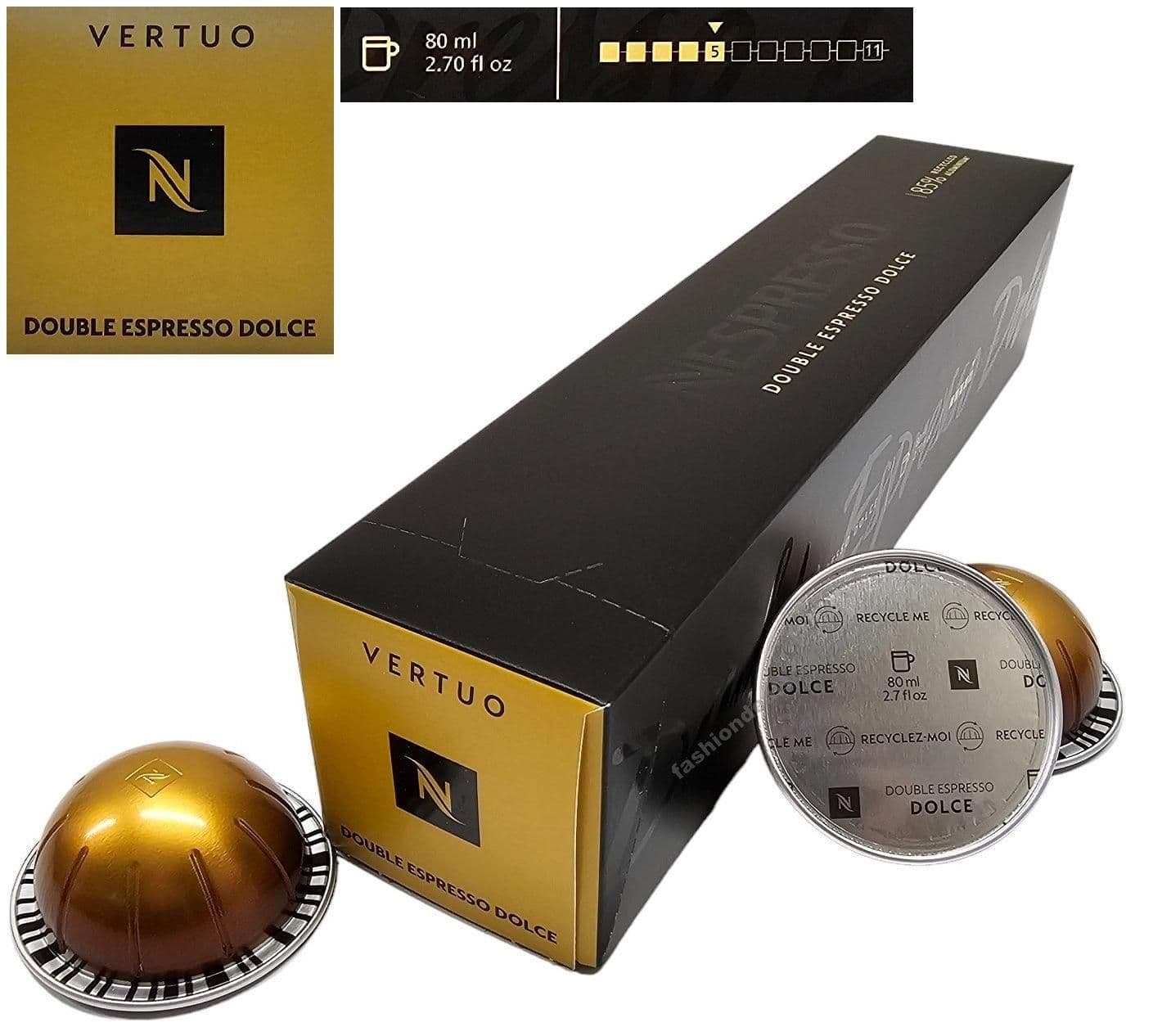 image-Nespresso VERTUO Coffee Machine Capsules Pods Sleeve Full Flavour List Save Bulk