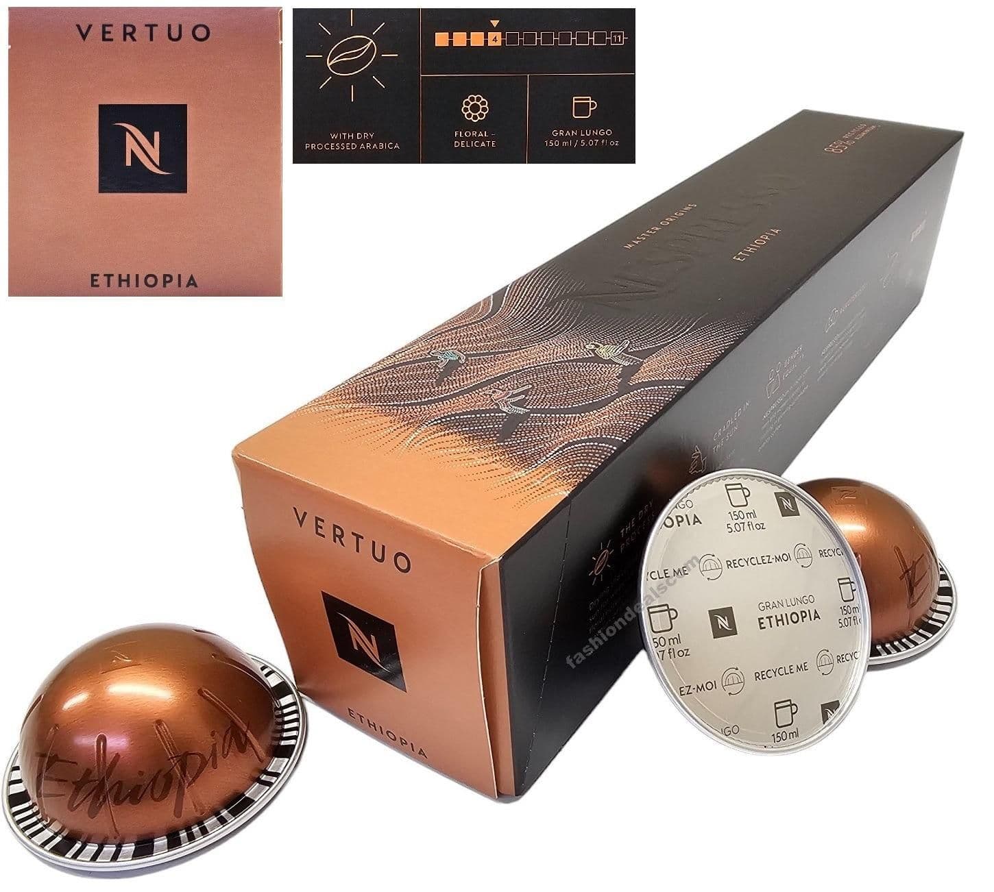 image-Nespresso VERTUO Coffee Machine Capsules Pods Sleeve Full Flavour List Save Bulk