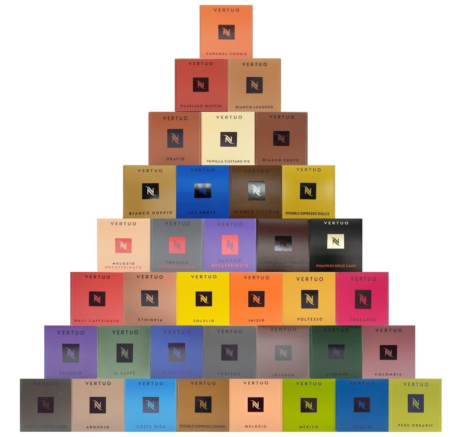 image-Nespresso VERTUO Coffee Machine Capsules Pods Sleeve Full Flavour List Save Bulk