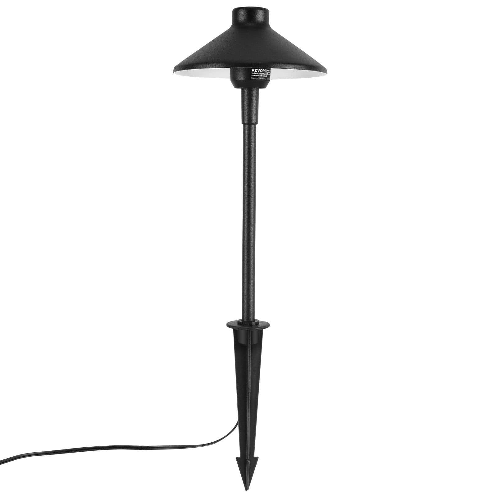 image-VEVOR 12 Pack Low Voltage Landscape Path Lights, 3W 210LM 12V-24VAC/DC Outdoor LED Pathway Lighting, 3000K Warm White Walkway Lights with Quick Connectors, IP66 Waterproof for Yard Garden Sidewalk