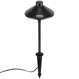 image-VEVOR 12 Pack Low Voltage Landscape Path Lights, 3W 210LM 12V-24VAC/DC Outdoor LED Pathway Lighting, 3000K Warm White Walkway Lights with Quick Connectors, IP66 Waterproof for Yard Garden Sidewalk