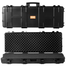 image-VEVOR Rifle Case, Rifle Hard Case with 3 Layers Fully-protective Foams, 42 inch lockable Hard Gun Case with Wheels, IP67 Waterproof & Crushproof, for Two Rifles or Shotguns, Airsoft Gun
