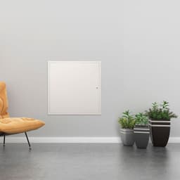 image-VEVOR Access Panel for Drywall & Ceiling, 16 x 16 Inch Plumbing Access Panels, Reinforced Access Door, Heavy-Duty Steel Wall Hole Cover, Easy Install Removable Hinged Panel for Wiring & Cables, Silver