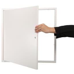 image-VEVOR Access Panel for Drywall & Ceiling, 16 x 16 Inch Plumbing Access Panels, Reinforced Access Door, Heavy-Duty Steel Wall Hole Cover, Easy Install Removable Hinged Panel for Wiring & Cables, Silver
