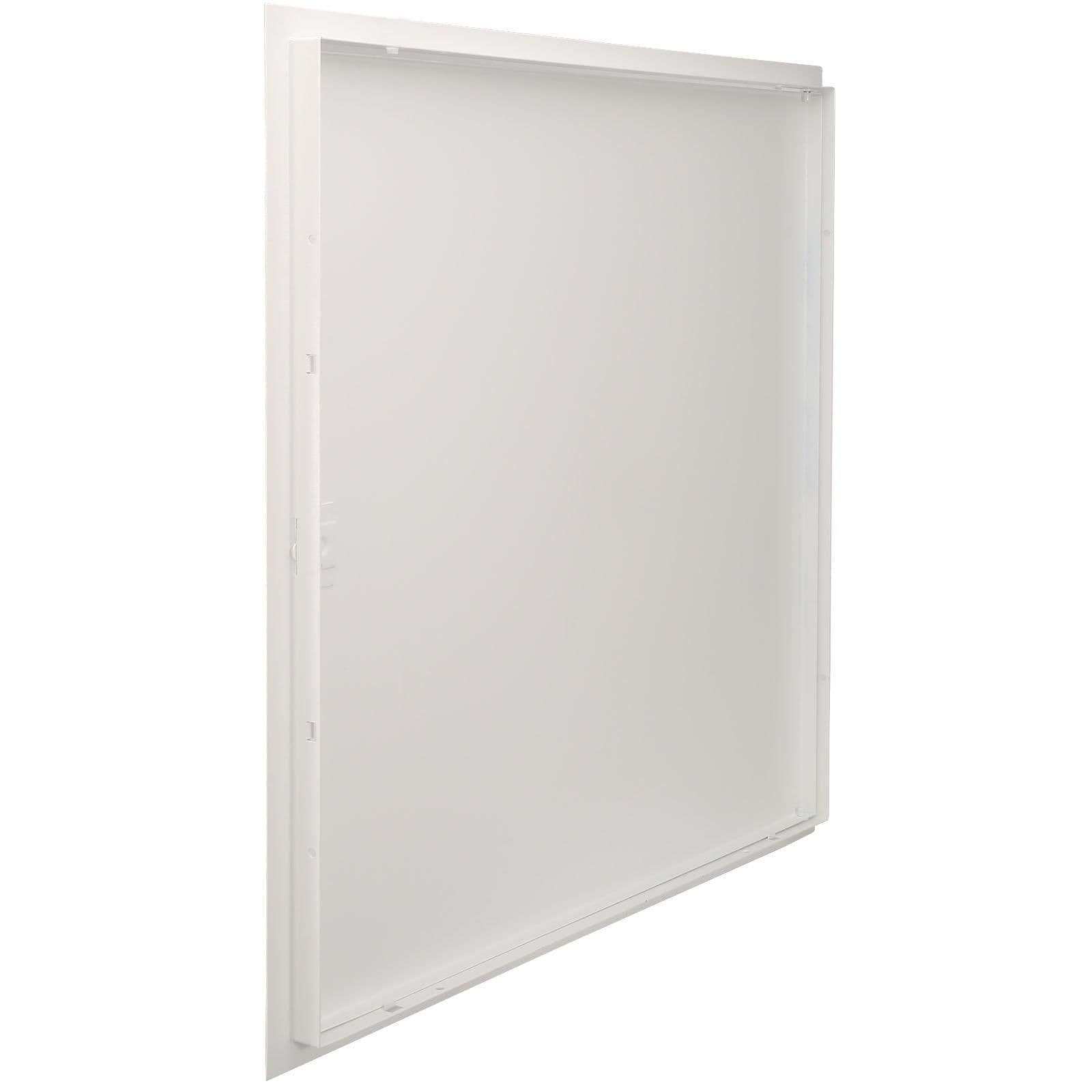 image-VEVOR Access Panel for Drywall & Ceiling, 16 x 16 Inch Plumbing Access Panels, Reinforced Access Door, Heavy-Duty Steel Wall Hole Cover, Easy Install Removable Hinged Panel for Wiring & Cables, Silver