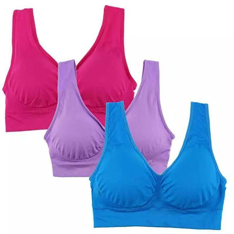 image-Women Yoga Tank Tops Sports Bra Workout Fitness Running Crop Top