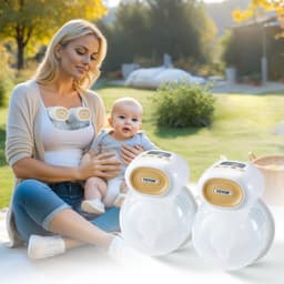 image-VEVOR Breast Pump, Wearable Electric Breast Pumps Hands Free, 4 Mode & 12 Levels, 300mmHg Strong Suction, Ultra-Quiet Rechargeable Portable Breastfeeding Pump with LED Display, 24mm Insert/28mm Flange