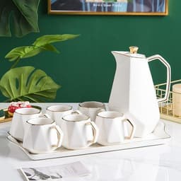 image-Ceramic Water Set Simple Living Room Water Cup