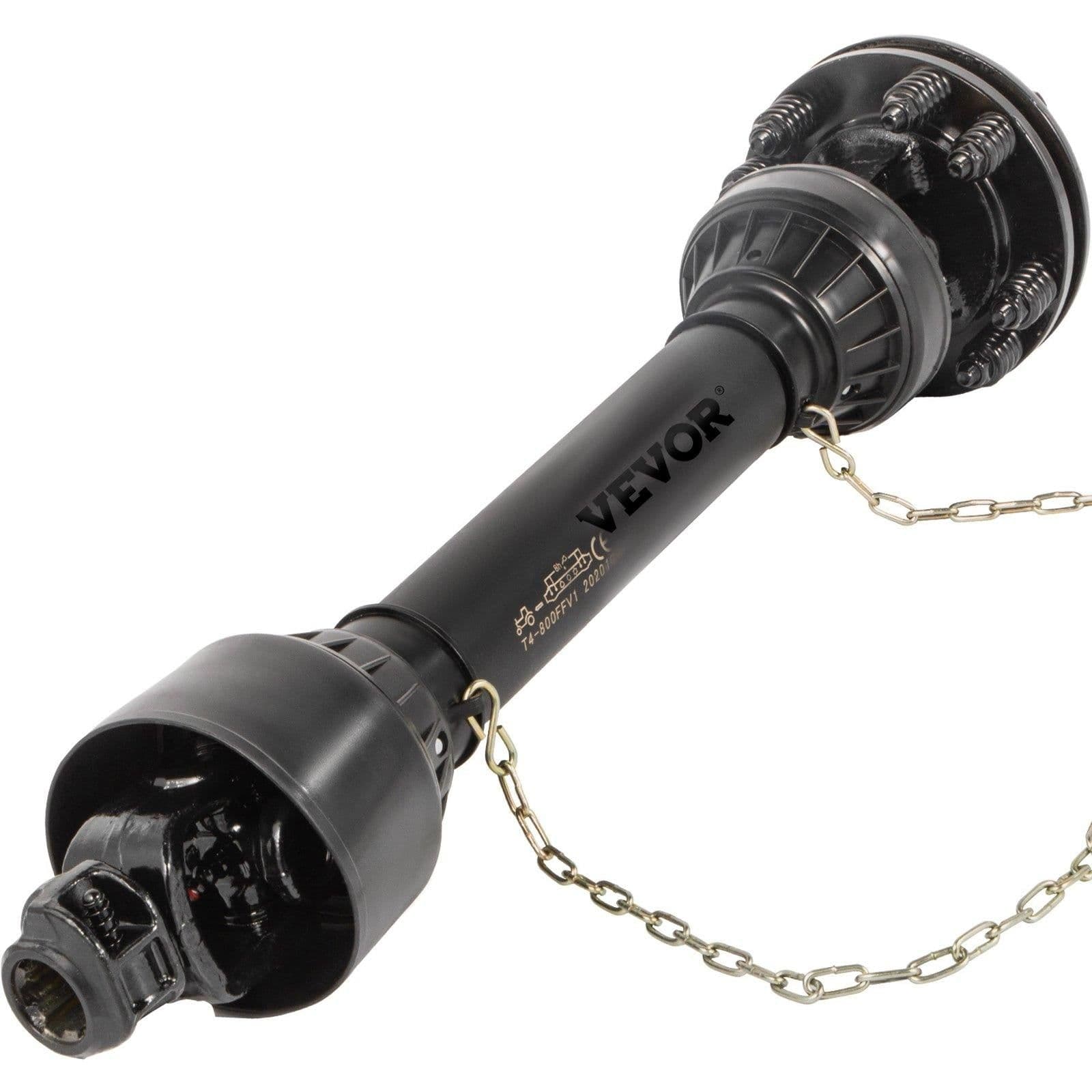 image-VEVOR PTO Shaft, 1-3/8" PTO Drive Shaft, 6 Spline Both Ends PTO Driveline Shaft, Series 5 Tractor PTO Shaft, 43"-57" Brush Hog PTO Shaft, Black PTO Shaft with Slip Clutch for Bush Hog/Finish Mower