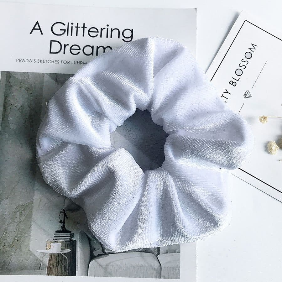 image-Flannel Hair Tie Hair Rope Amazon Velvet Fashion Ponytail Hair Accessories