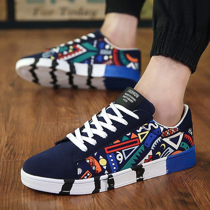 image-2019 spring new men's casual shoes trendy shoes canvas shoes Korean sports trendy male student board shoes 7631
