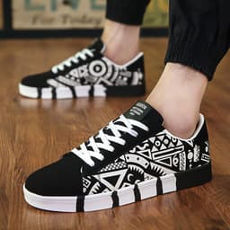 image-2019 spring new men's casual shoes trendy shoes canvas shoes Korean sports trendy male student board shoes 7631