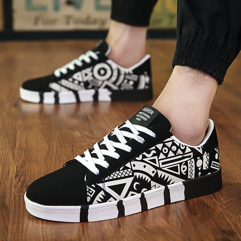 image-2019 spring new men's casual shoes trendy shoes canvas shoes Korean sports trendy male student board shoes 7631