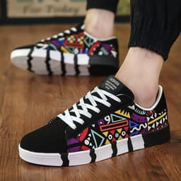 image-2019 spring new men's casual shoes trendy shoes canvas shoes Korean sports trendy male student board shoes 7631