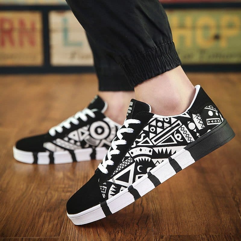 image-2019 spring new men's casual shoes trendy shoes canvas shoes Korean sports trendy male student board shoes 7631