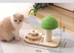 image-Pet Cat Tree Toys Cat Scratch Post Pet Furniture Scratching Post Cats Claw Scratcher Double Sisal Balls Cat Accessories